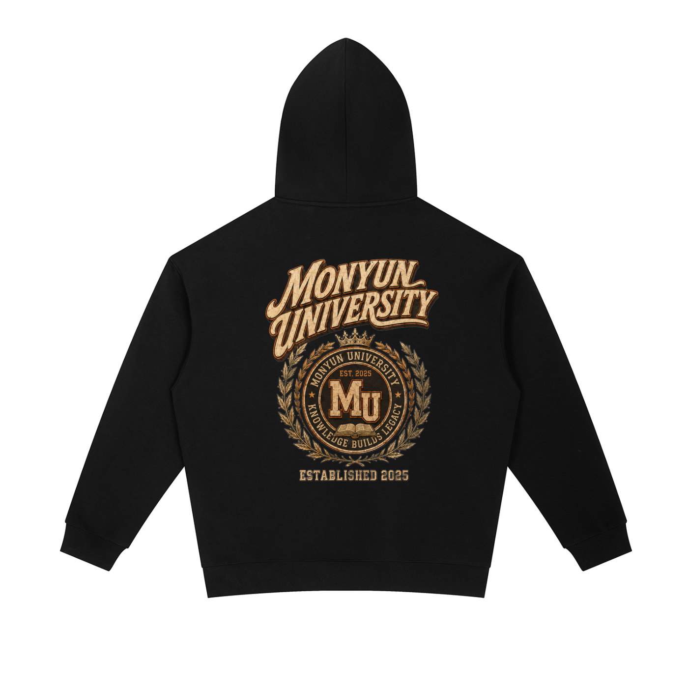 MONYUN university- Knowledge Builds Legacy Essential Heavyweight Hoodie