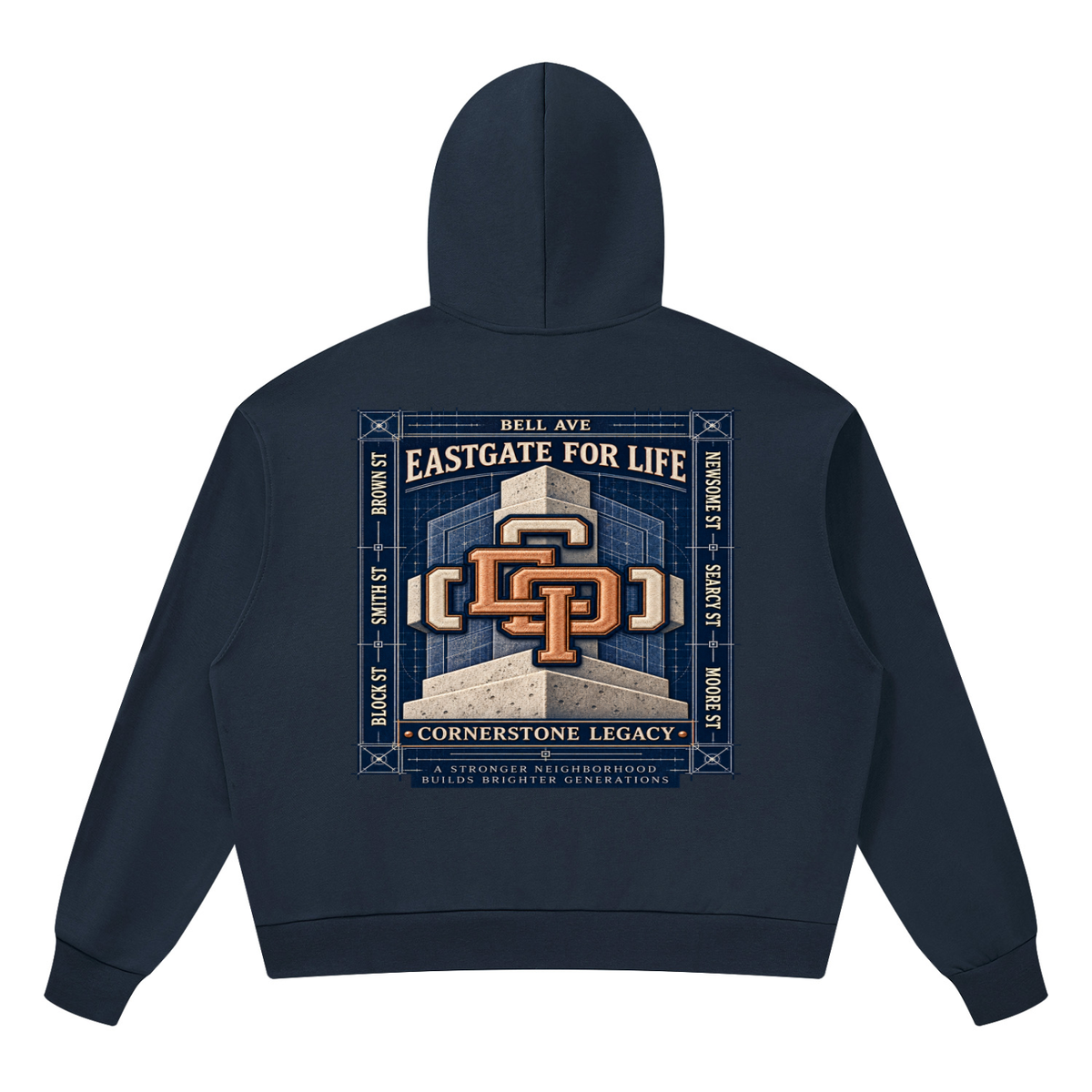 MONYUN University “EGP4L” Drop Shoulder Hoodie
