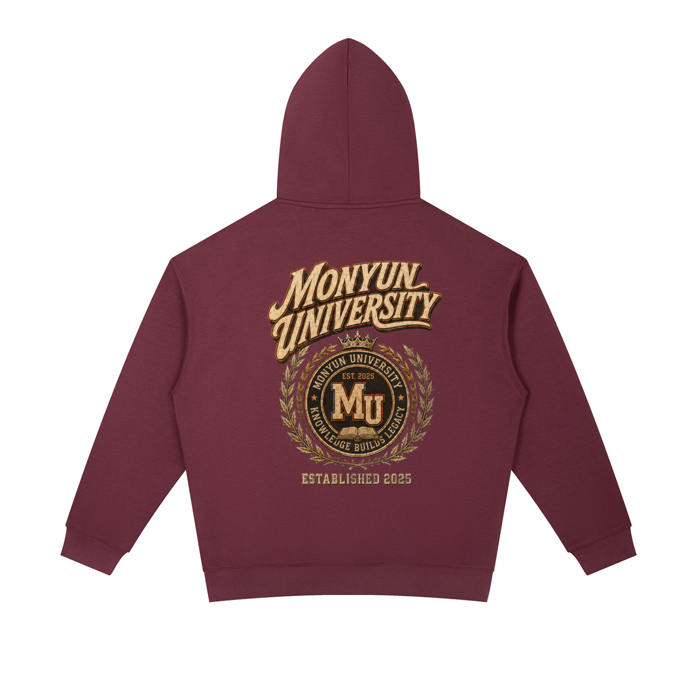 MONYUN university- Knowledge Builds Legacy Essential Heavyweight Hoodie